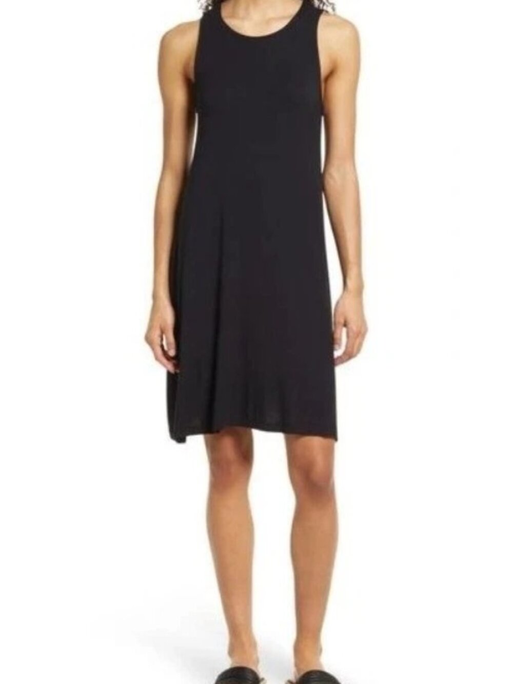 Melrose and Market Black Sleeveless Swing Dress